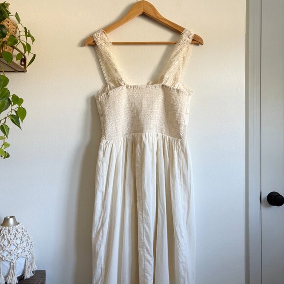 AE Catie Corset Crochet Midi Dress in Cream NEW - Picture 5 of 7